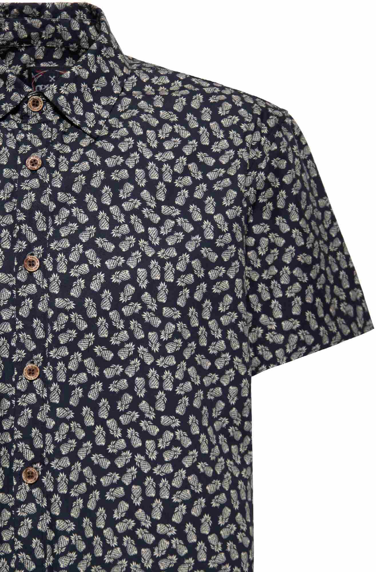 King Kerosin Pineapple Short Sleeve Shirt S Figure 3