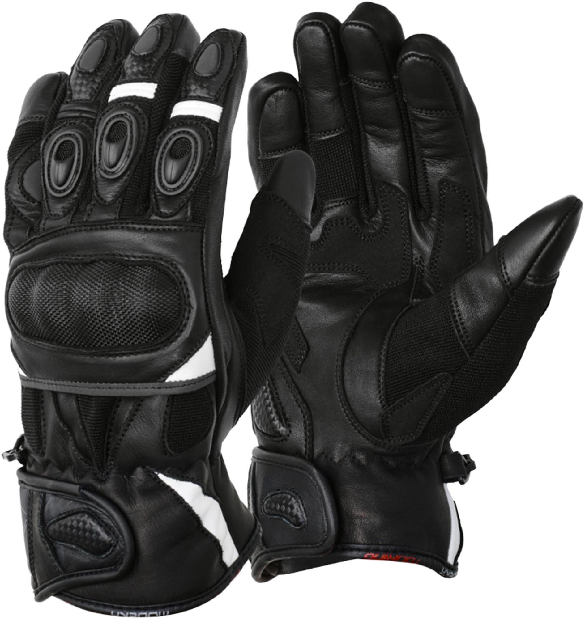 Modeka Sahara Short Motorcykel handsker Sort/hvid 12 Figur 1