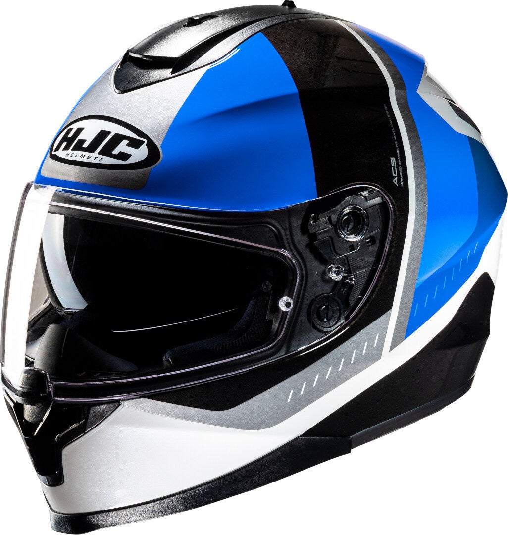 HJC C70N Alia Helm weiß/schwarz/blau L (59/60) Abbildung 1