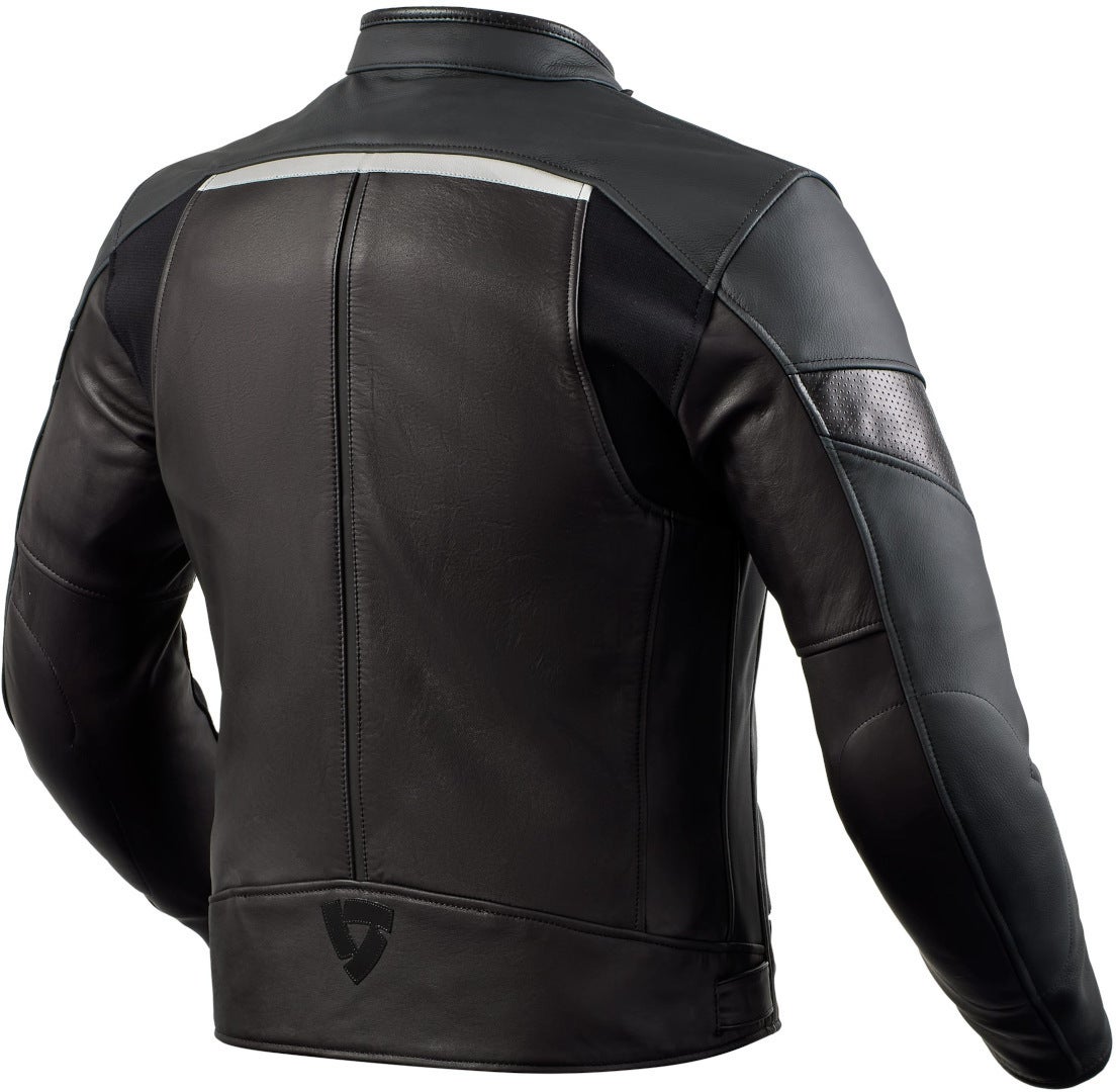 Revit Mile Motorfiets lederen jas zwart/wit/rood 58 Figuur 2