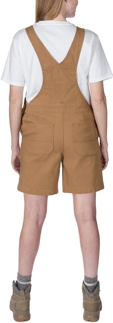 Carhartt Rugged Flex Relaxed Fit Canvas Ladies short Dungarees brown L Figure 5