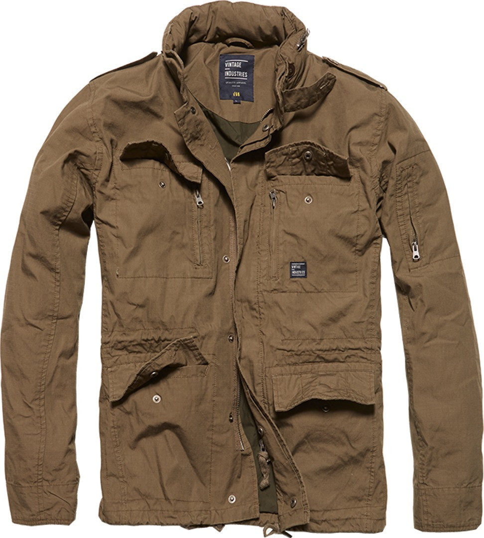 Vintage Industries Cranford Jacka Khaki M Figur 1