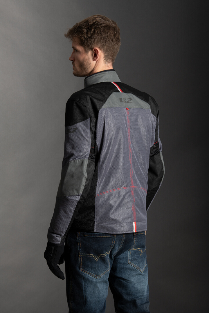 LS2 Alba Motorcycle Textile Jacket dark grey/black L Figure 4