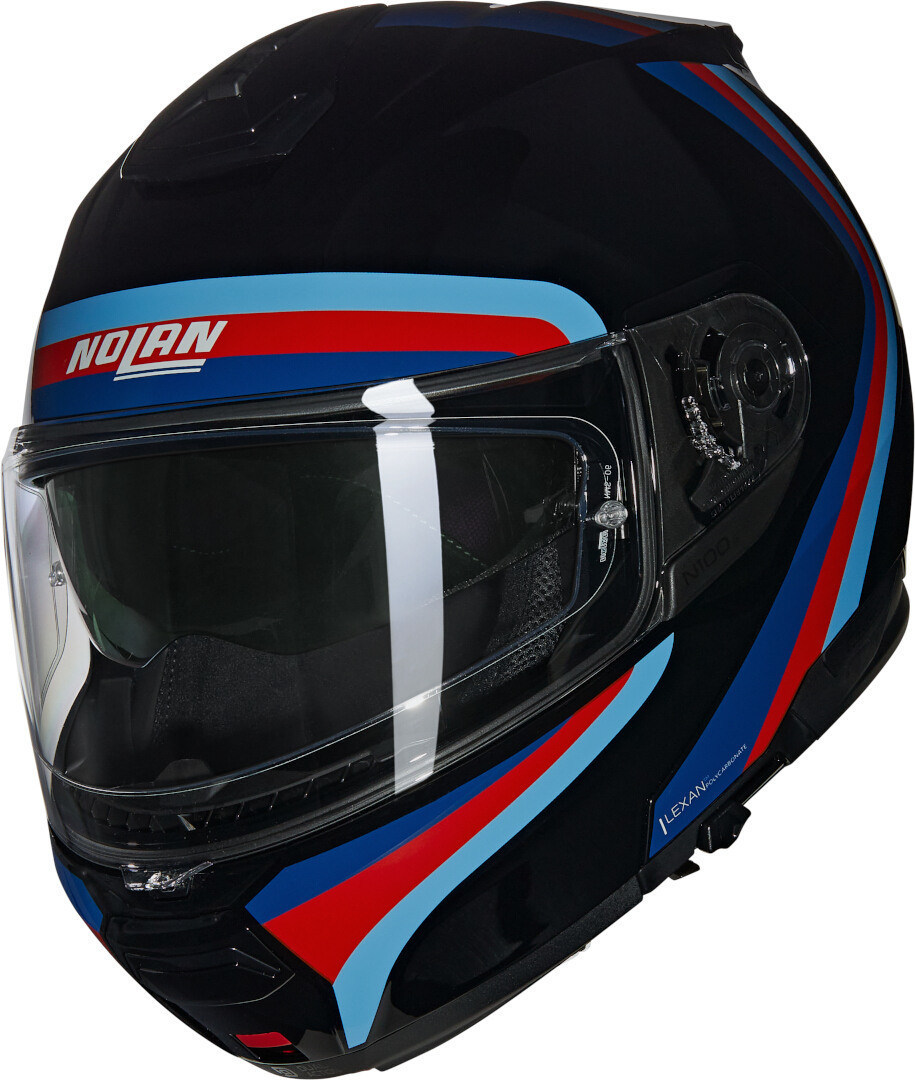 Nolan N100-6 Assoluto N-Com Cască Negru/Roșu/Albastru XXS (54) Figura 1