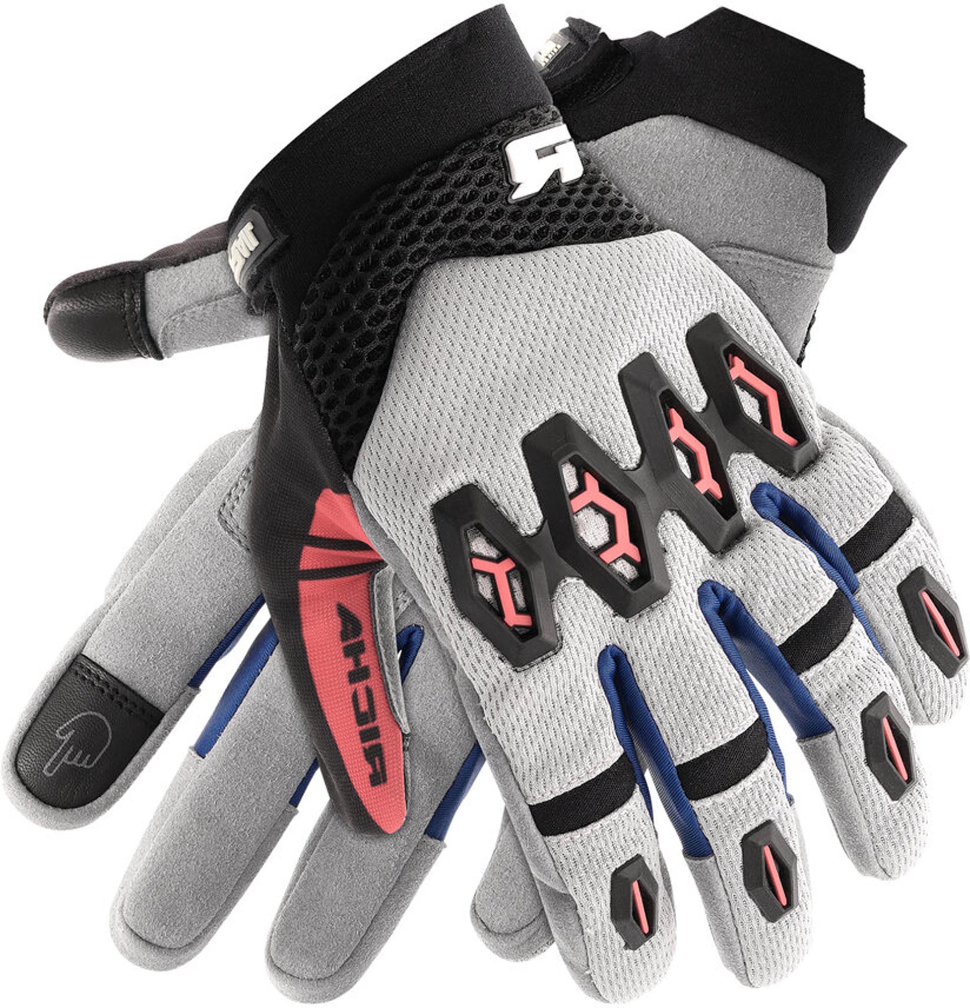 Richa R-MX Motocross Handschuhe grau/rot XL Abbildung 1