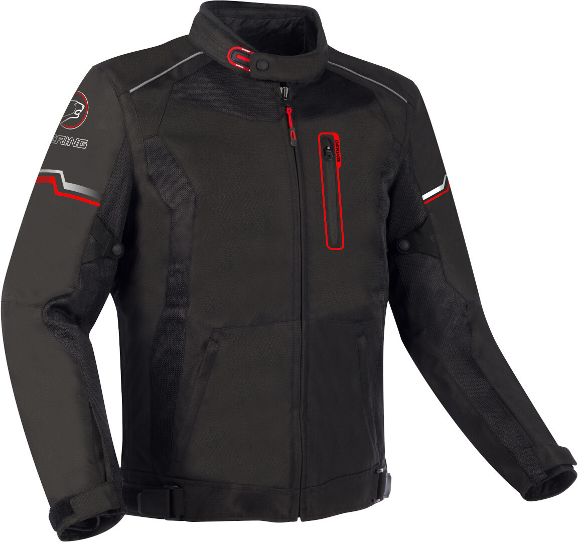 Bering Astro waterproof Textile Motorcycle Jacket black/red M Figure 1