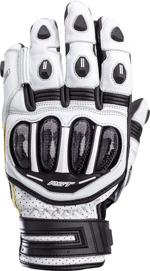 RST Tractech Evo 4 Short Guantes de moto Blanco/Negro XL Figura 1