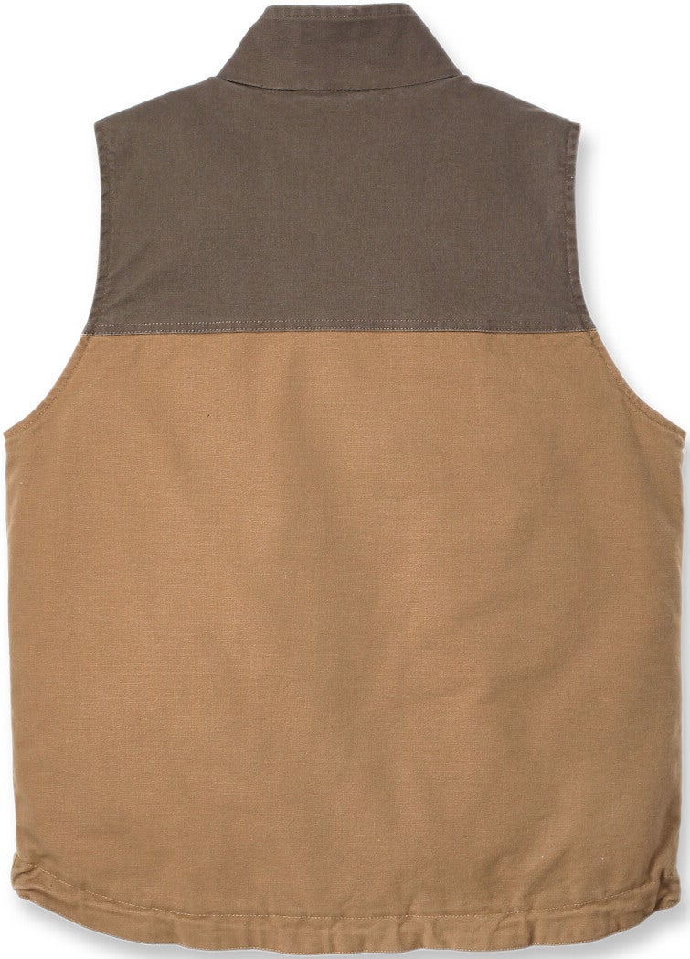 Carhartt Montana Rugged Flex Relaxed Fit Duck Vest dark brown/light brown L Figure 2