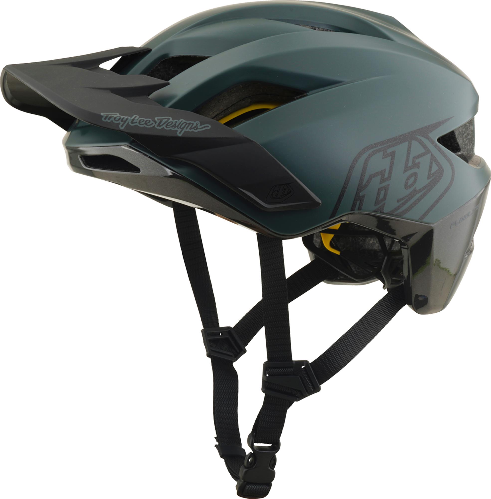 Troy Lee Designs Mips Flowline Point Bicycle Helmet green matt/black M-L (57/59) Figure 1