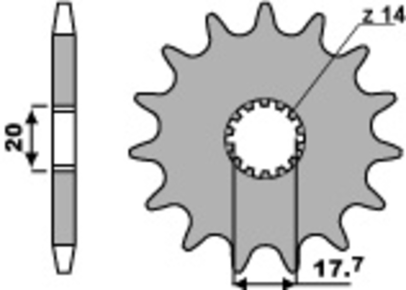 PBR Standard stålhjul 577 - 428 Figur 1