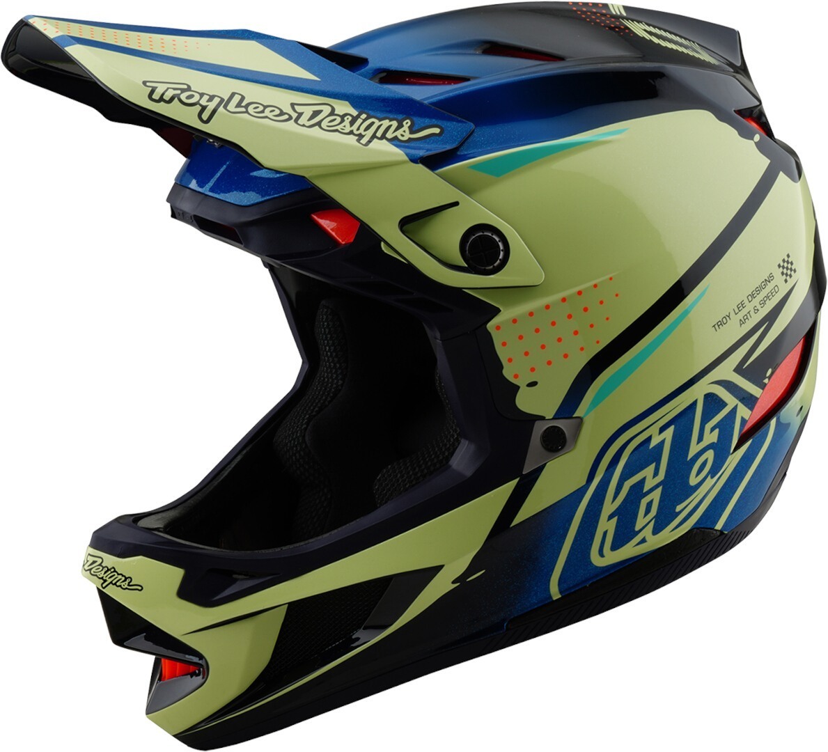 Troy Lee Designs D4 Mips Drip Cască compozită pentru coborâre XS (53/54) Figura 1