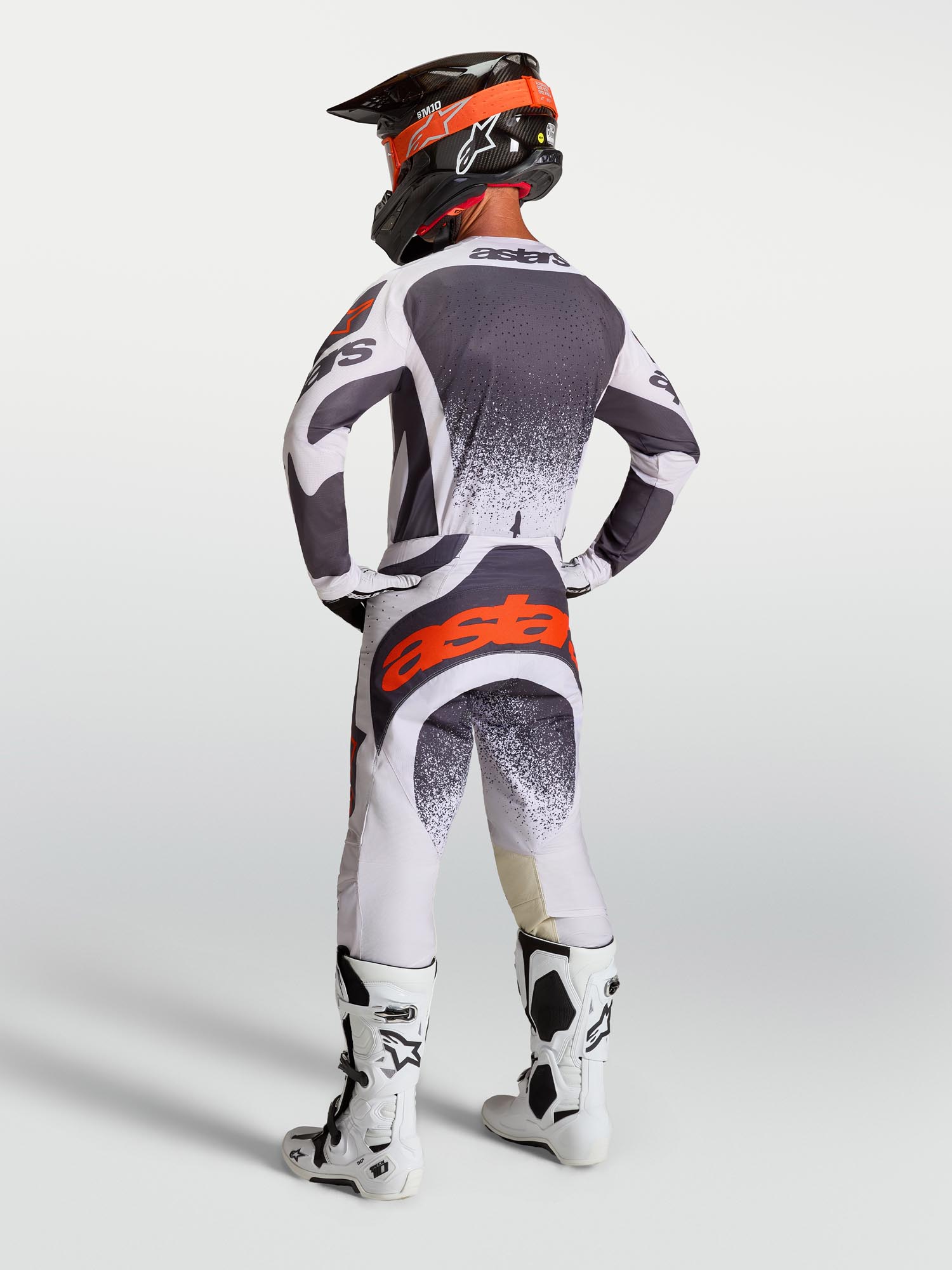 Alpinestars Techstar Swan Motocrossbukser mørkegrå/lilla 40 Figur 8