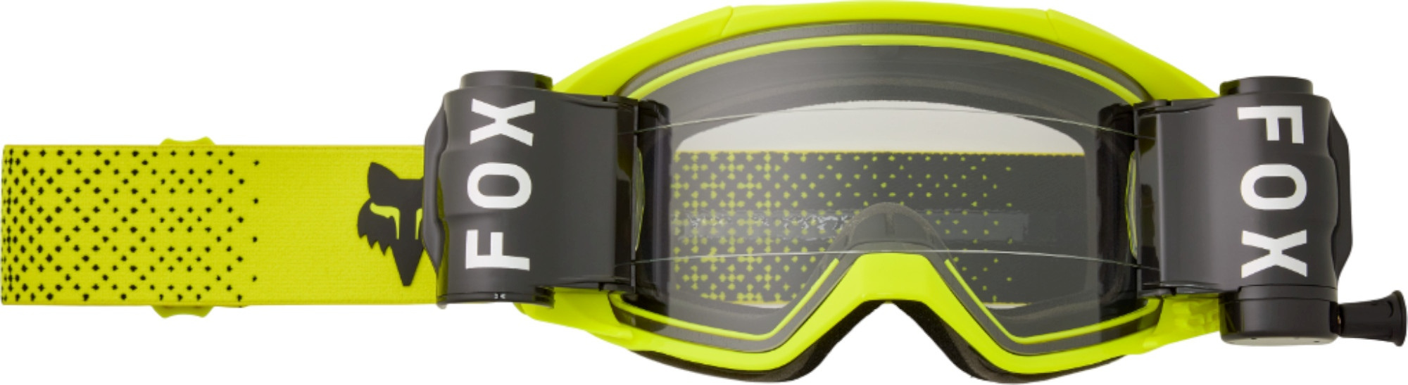 FOX Vue Roll Ochelari de motocross galben/negru Figura 1
