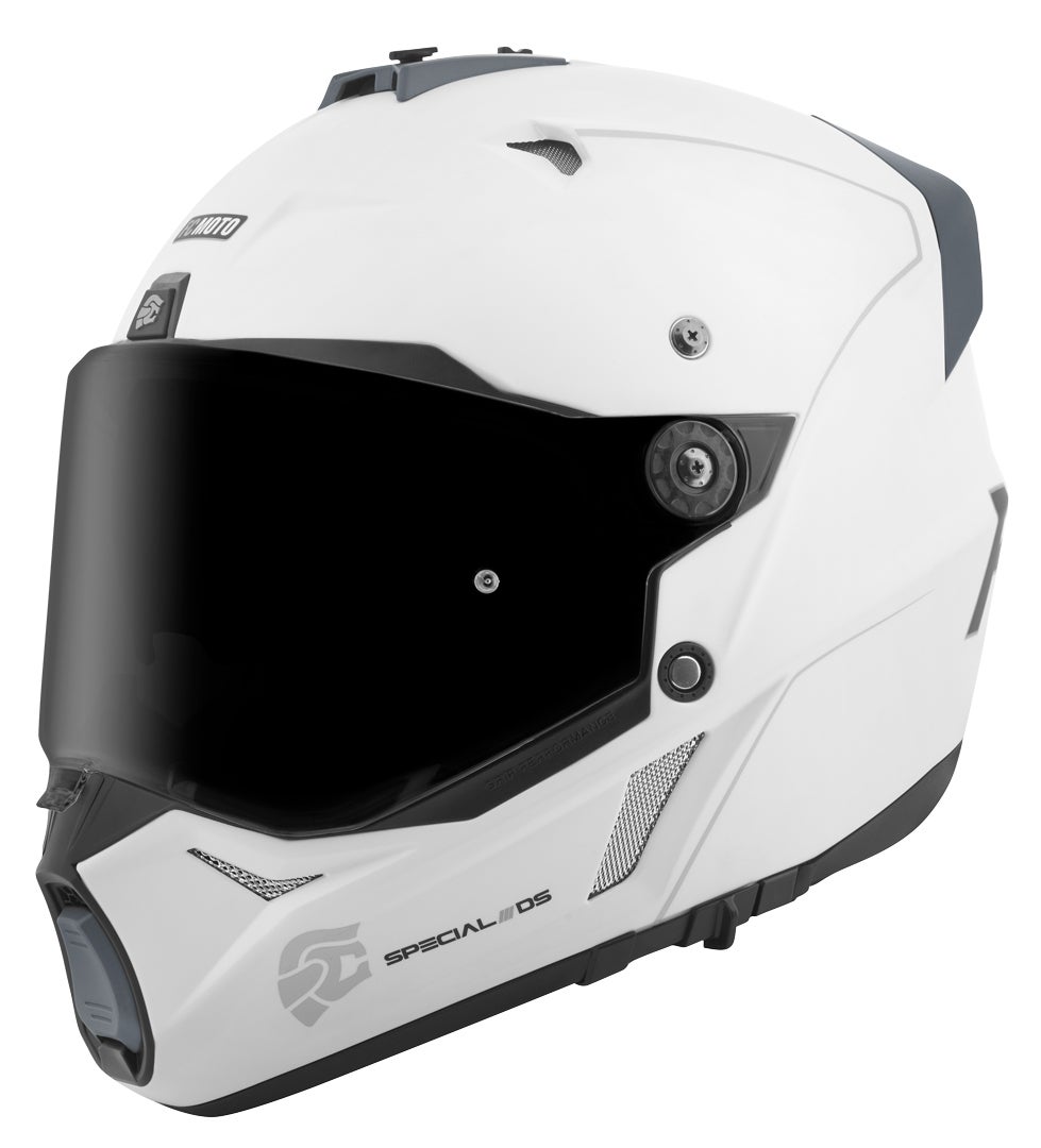 FC-Moto Merkur Pro Straight Enduro Helmet white matt S Figure 3