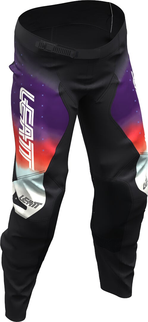Leatt Moto 4.5 Lite Pantaloni da motocross da donna nero/viola/rosso/bianco XXL Figura 1