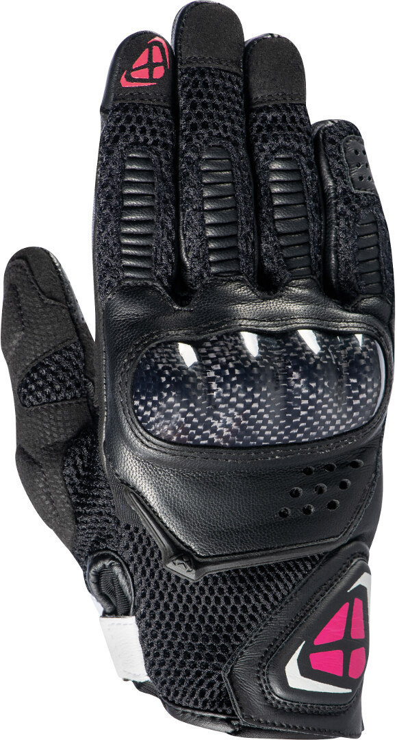 Ixon RS4 Air Mănuși pentru motociclete pentru doamne Negru/roz XS Figura 1
