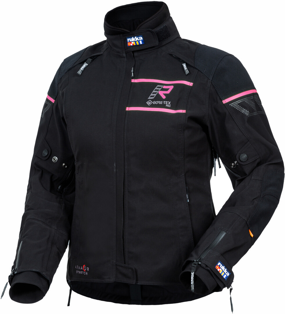 Rukka Raptorina GTX Jachetă textilă pentru motociclete pentru doamne Negru/roz 42 Figura 1