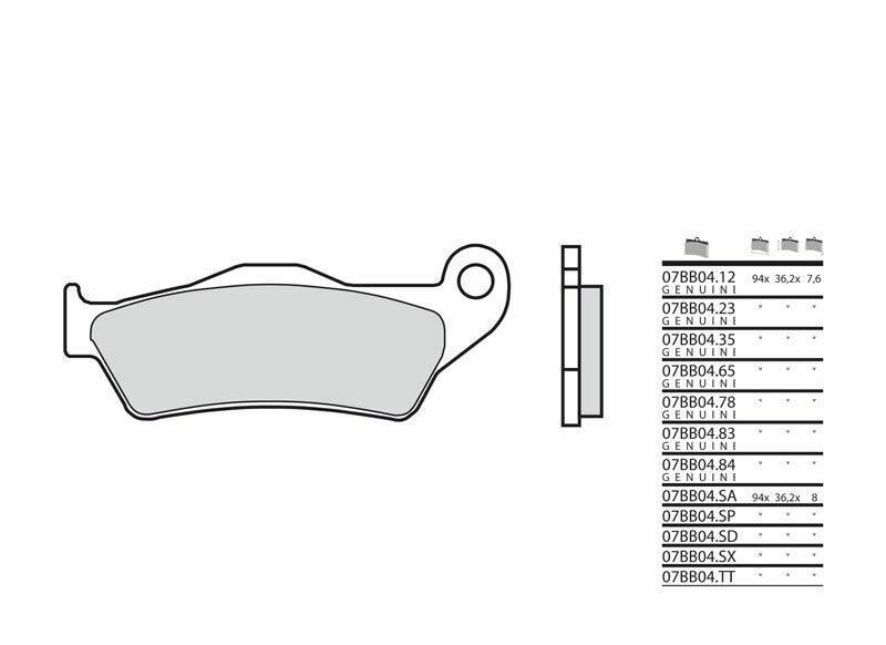 Brembo S.p.A. Plăcuțe de frână din ceramică carbon - 07BB04CC Figura 1