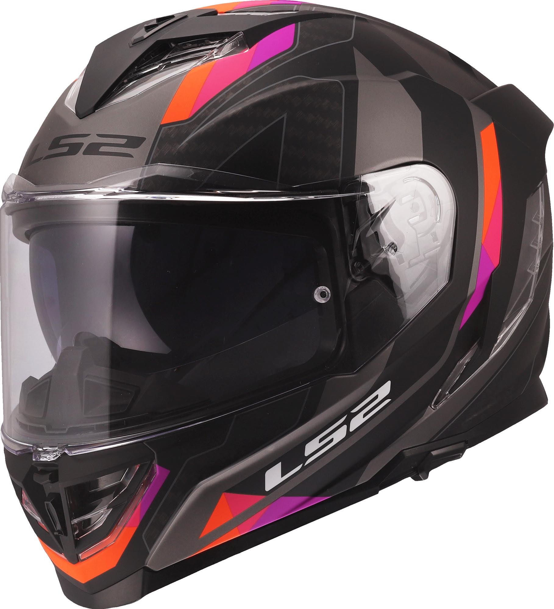 LS2 FF818 Storm III Sporty Helm grau/lila XL (61/62) Abbildung 1