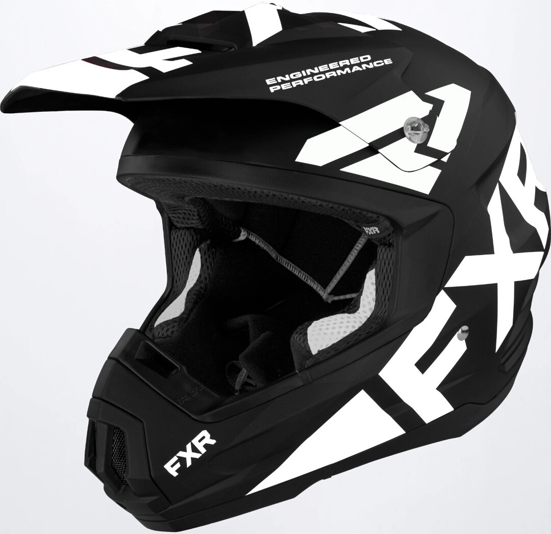 FXR Torque Team Cască de snowmobil alb/negru XS (53/54) Figura 1