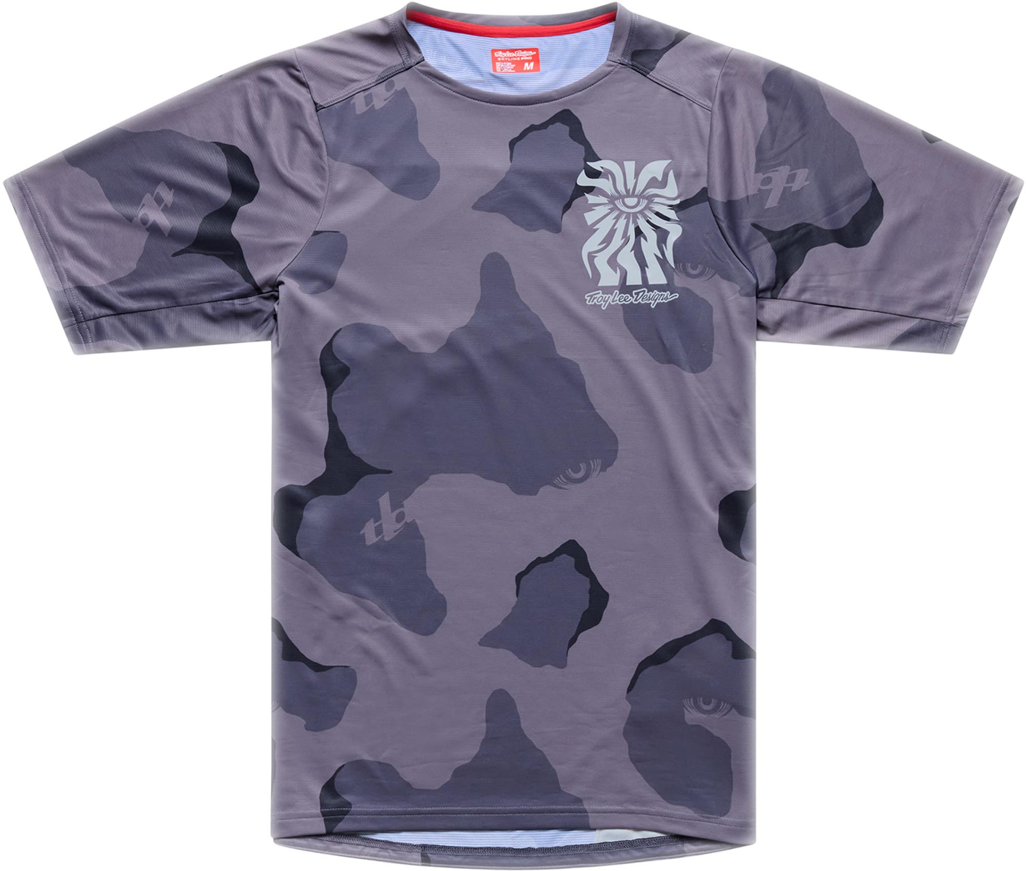 Troy Lee Designs Skyline Pro Flow Camo 반팔 자전거 저지 다크 위장 S 그림 1