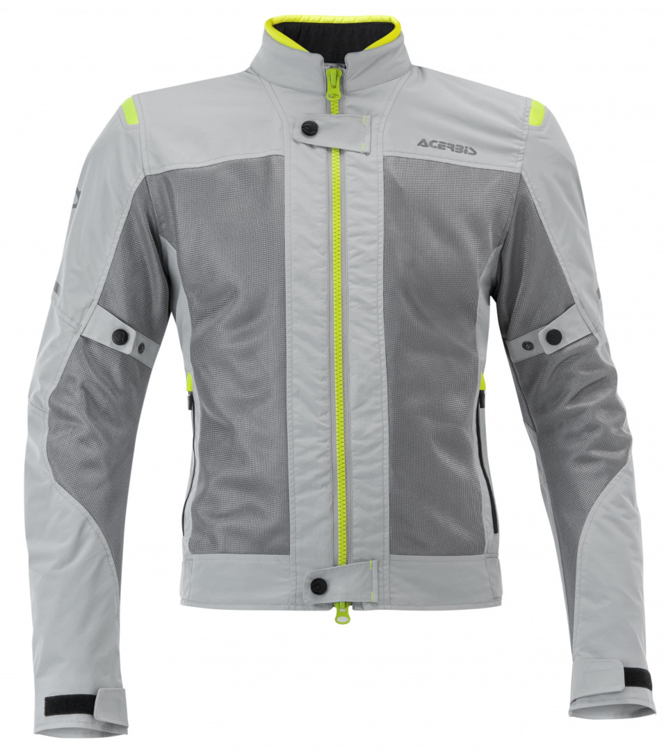 Acerbis Ramsey Vented Ladies Motorcycle Textile Jacket grey/yellow S Figure 3