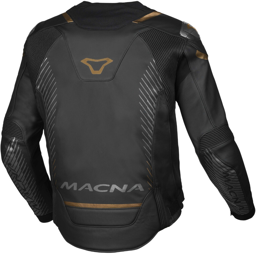 Macna Tronniq Motorcycle Leather Jacket black/gold 54 Figure 2