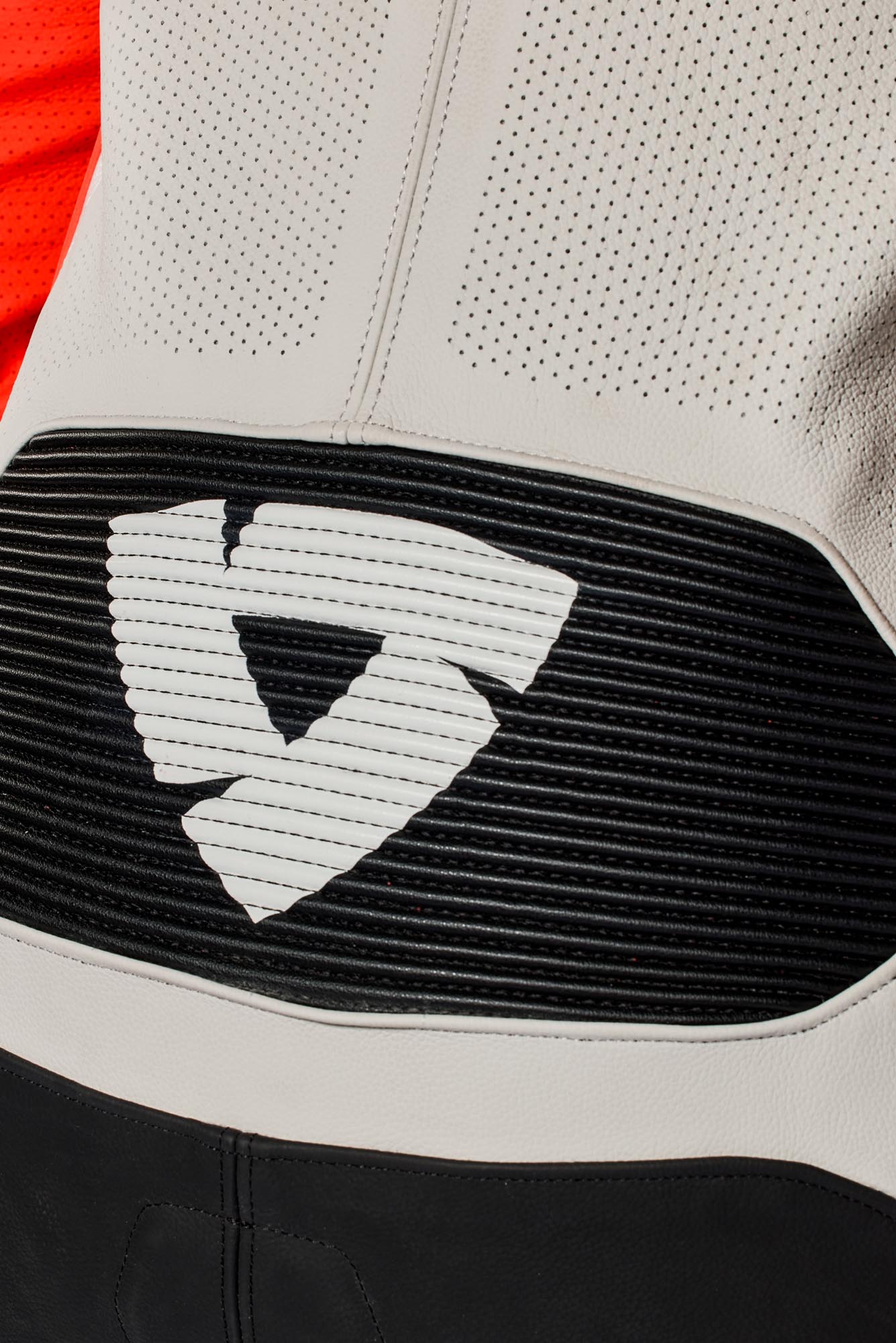 Revit Hyperspeed 3 perforierte 1-Teiler Motorrad Lederkombi hellgrau/rot 54 Abbildung 12