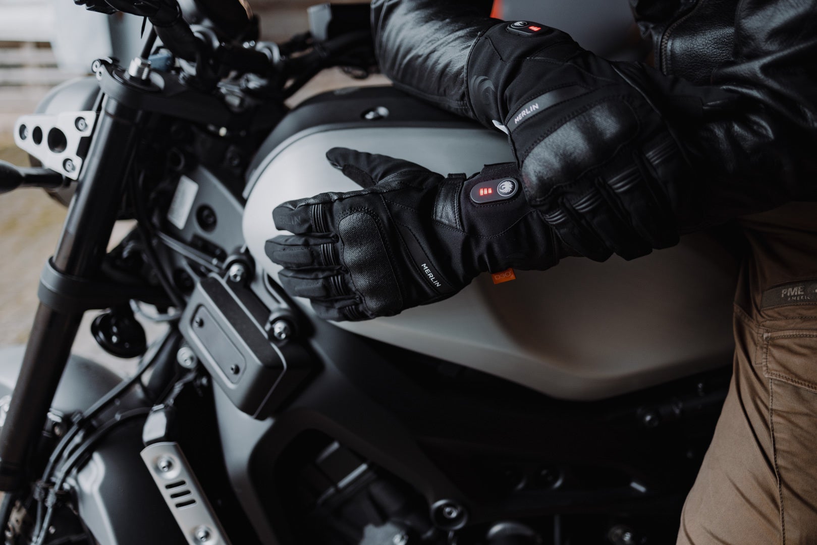 Merlin Summit Touring D3O Beheizbare Motorradhandschuhe 2XL Abbildung 5