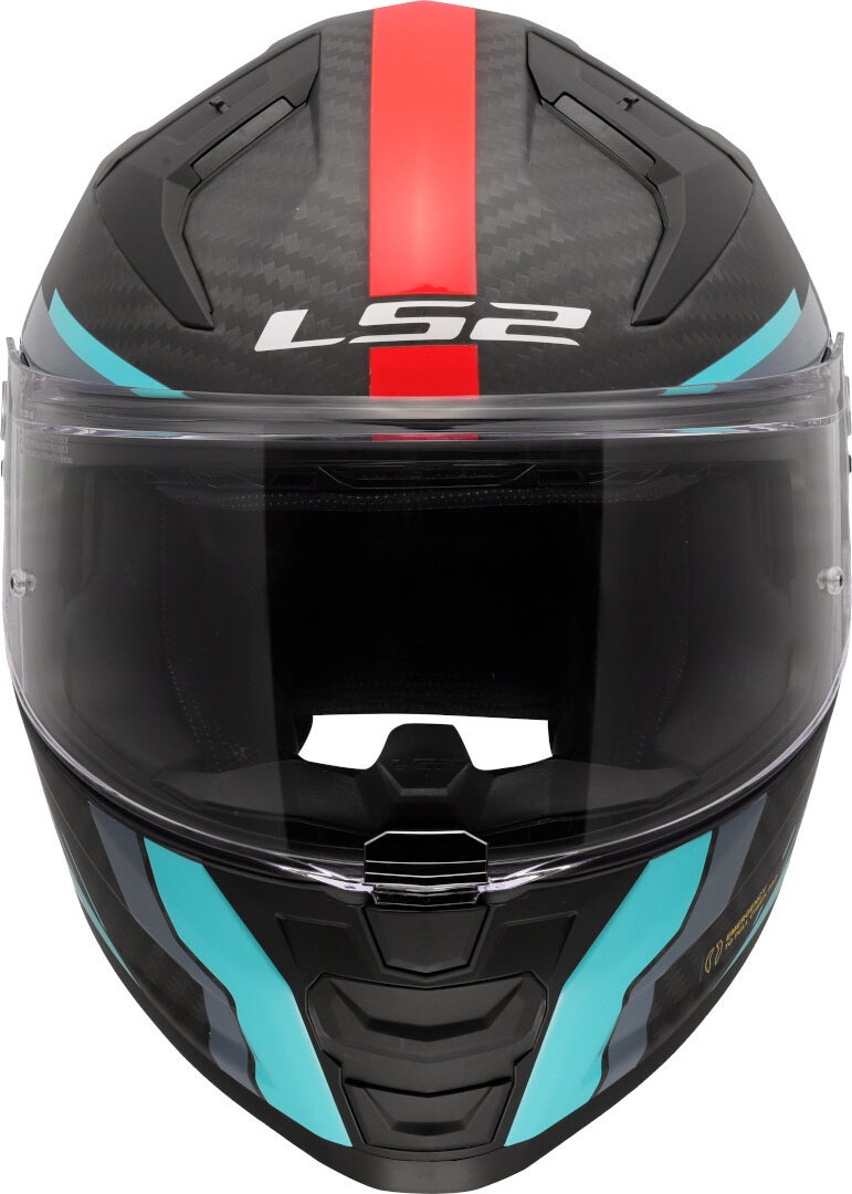 LS2 FF811 Vector II Carbon Grid Helmet red matt/turquoise XL (61/62) Figure 8
