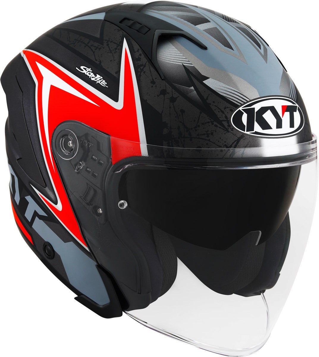 KYT NF-J Attitude Capacete a jato preto/vermelho S (55/56) Figura 7