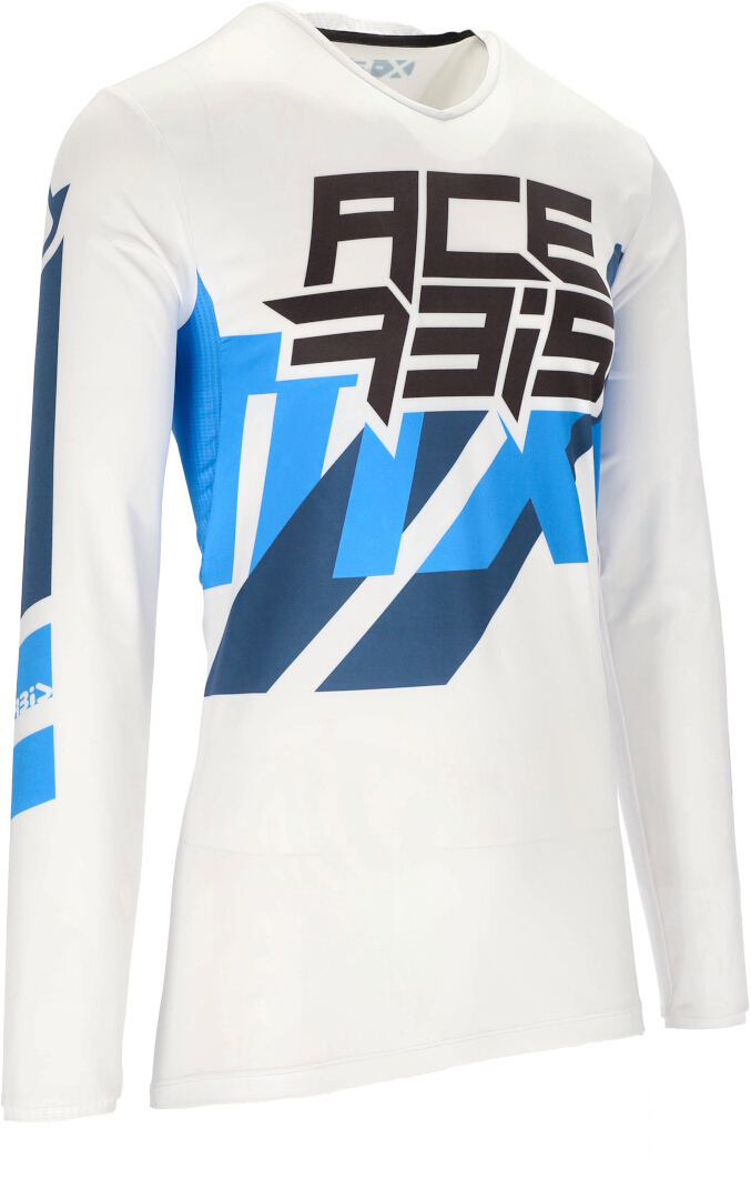 Acerbis X-Flex Three Motorcross jersey wit/blauw L Figuur 1