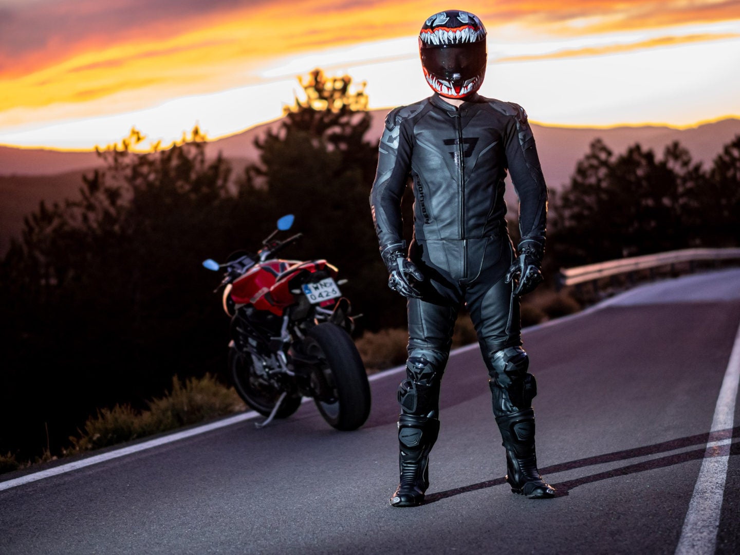 Rebelhorn Rebel Motorcycle Leather Pants black 50 Figure 3