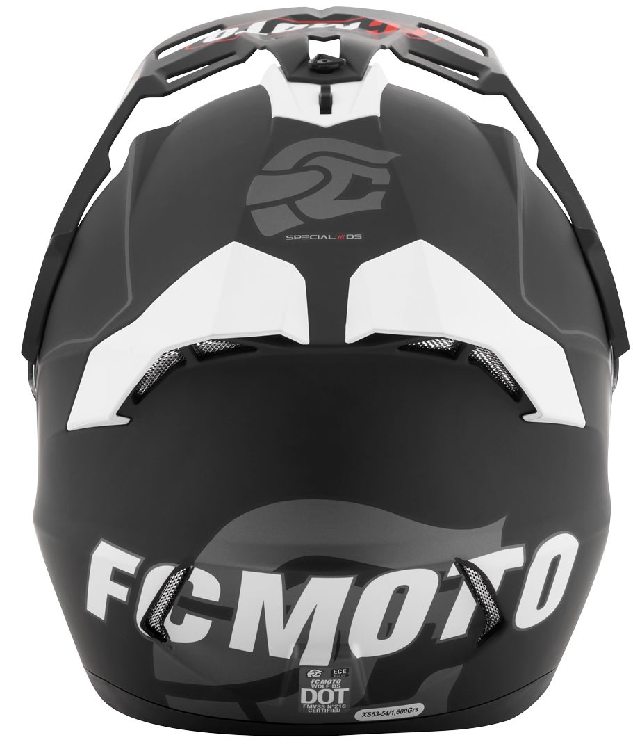 FC-Moto Merkur Pro Straight Casco Enduro Bianco/nero 2XL Figura 10