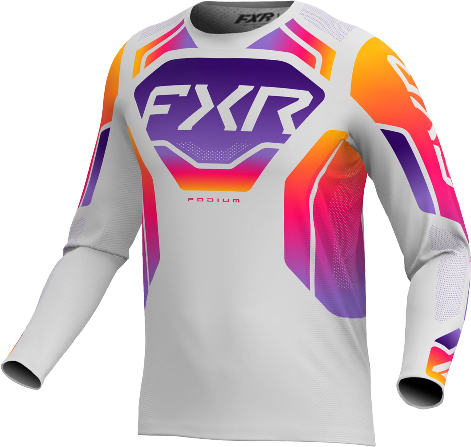 Fxr Men's Grey/Purple Podium Relay Motocross Jersey