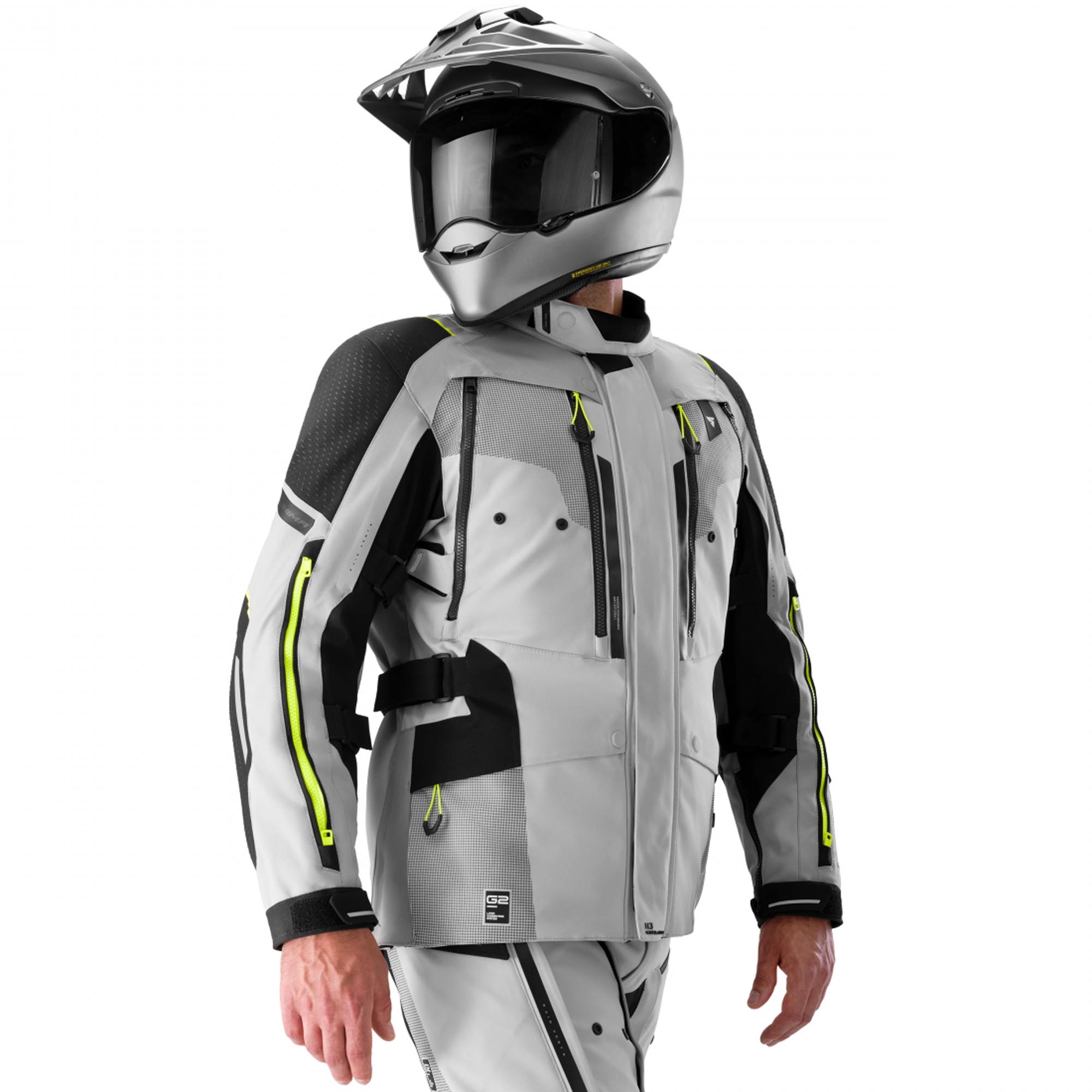 SHIMA Hero 3.0 Motorcycle Textile Jacket grey/yellow M Figure 6