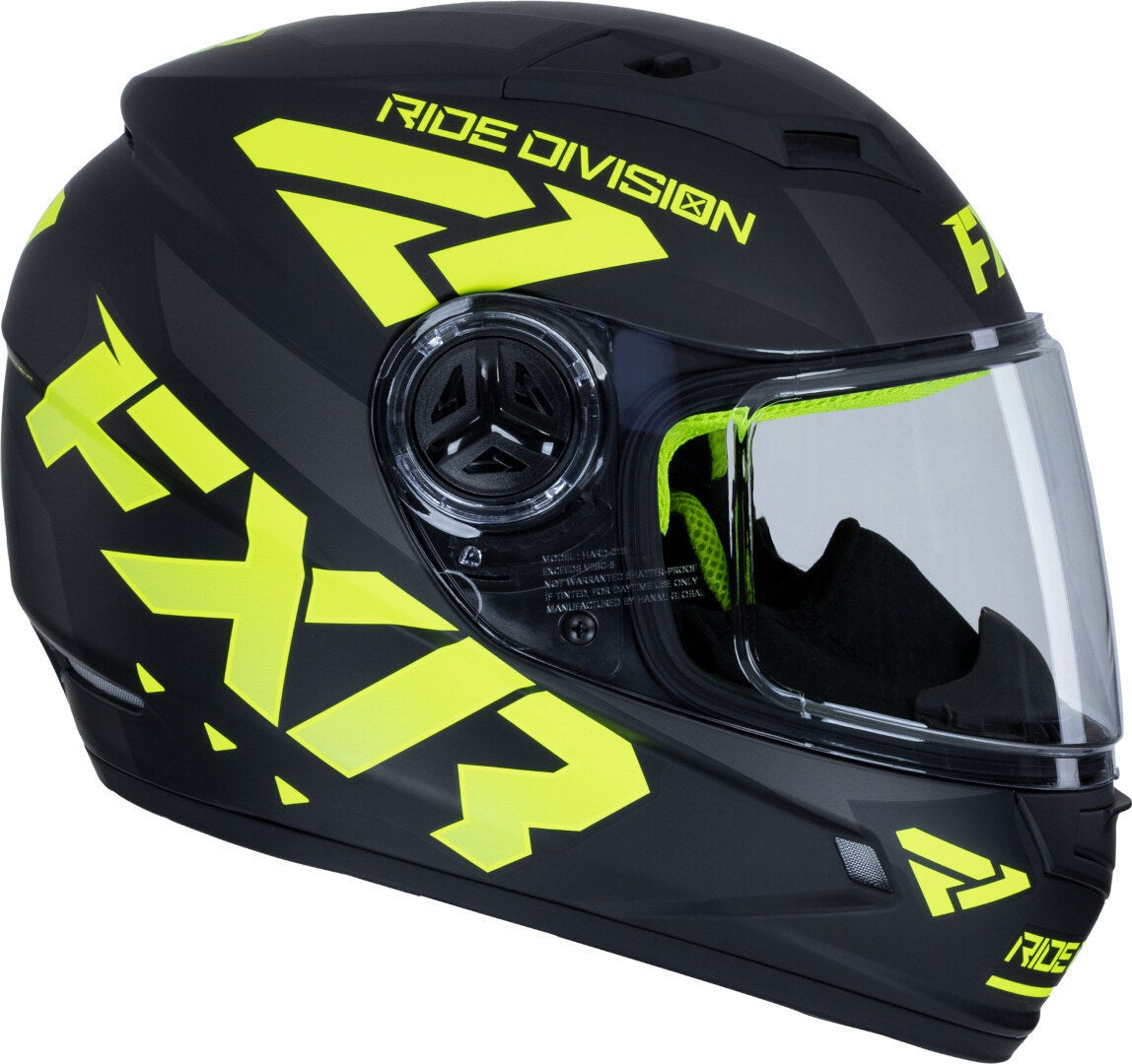 FXR Nitro Core Youth Capacete de Snowmobile preto fosco/amarelo L (53/54) Figura 3