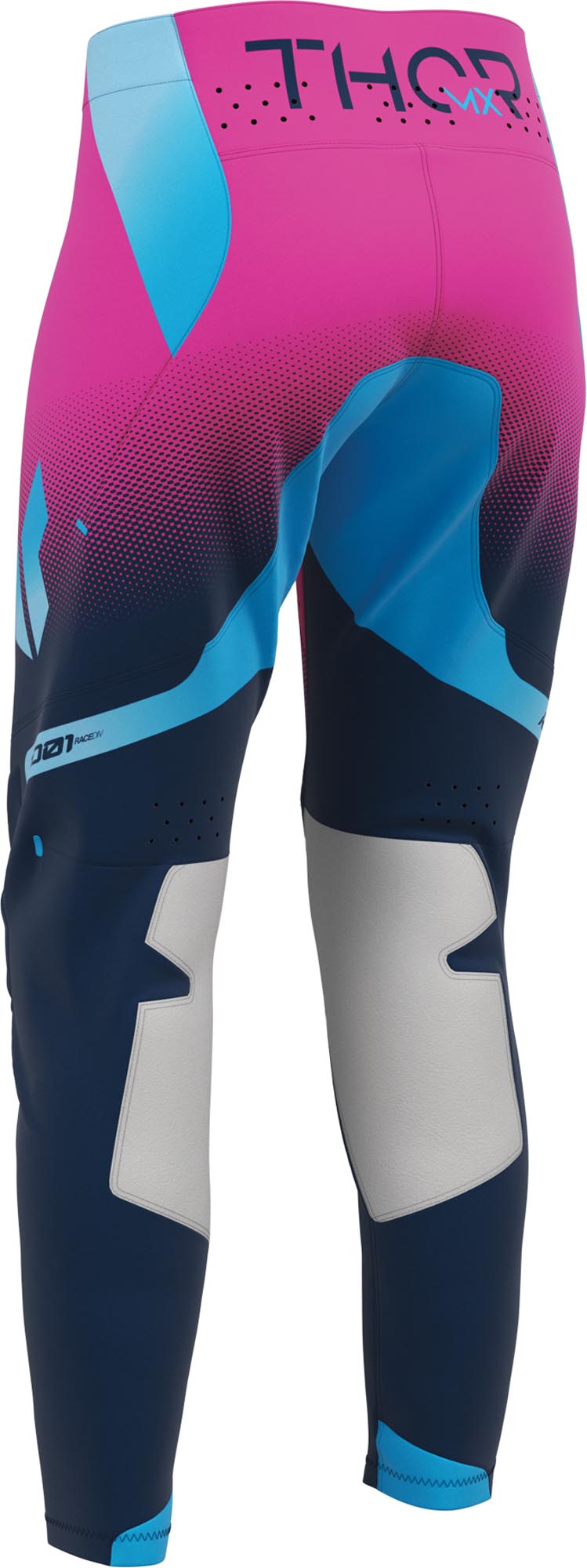 Thor Sportmode Merge Damer motocrossbukser blå/pink 1/2 Figur 2