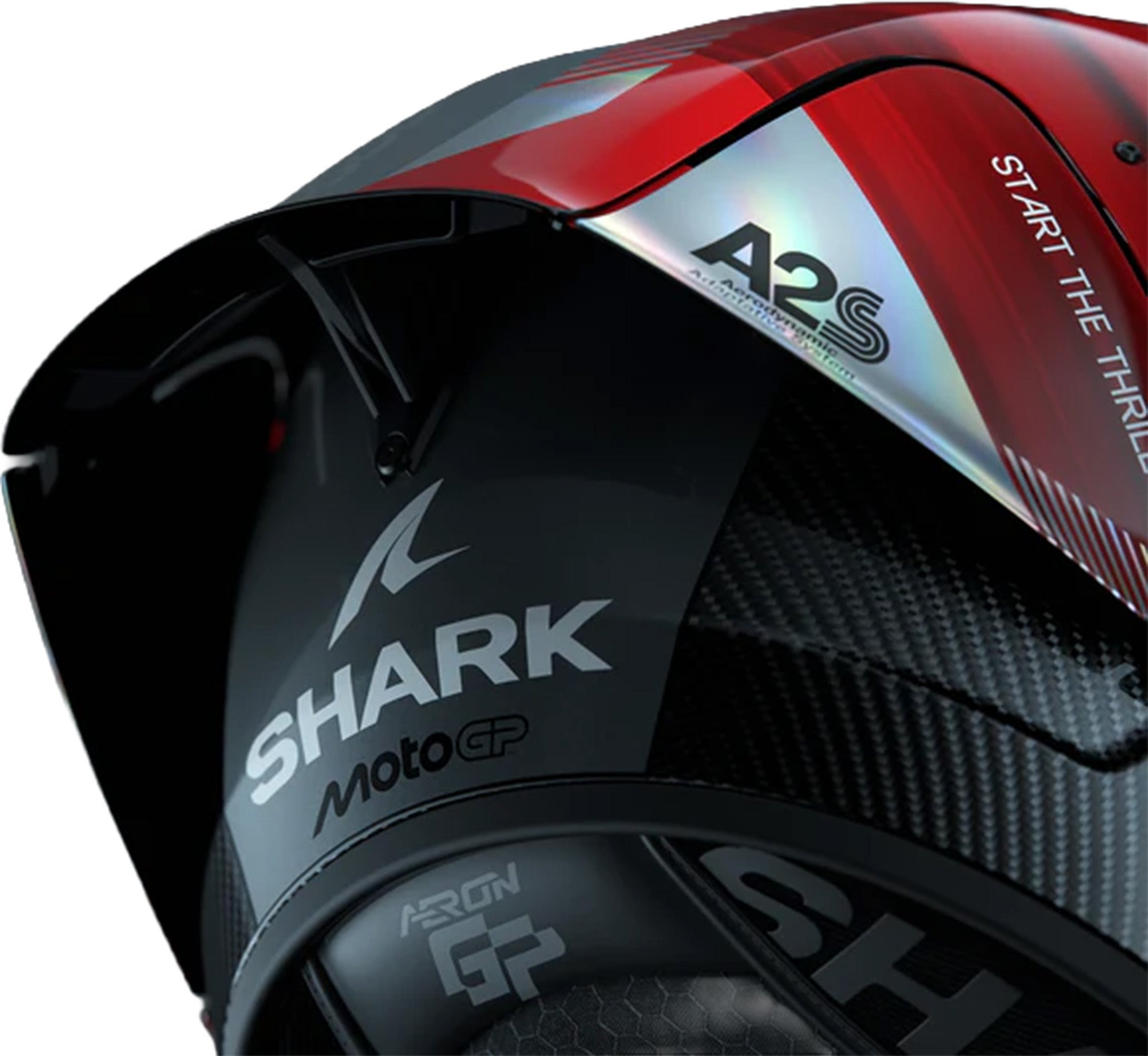 Shark Aeron-GP FIM Racing #2 MotoGP Helmet carbon/red/chrome XL (61/62) Figure 5