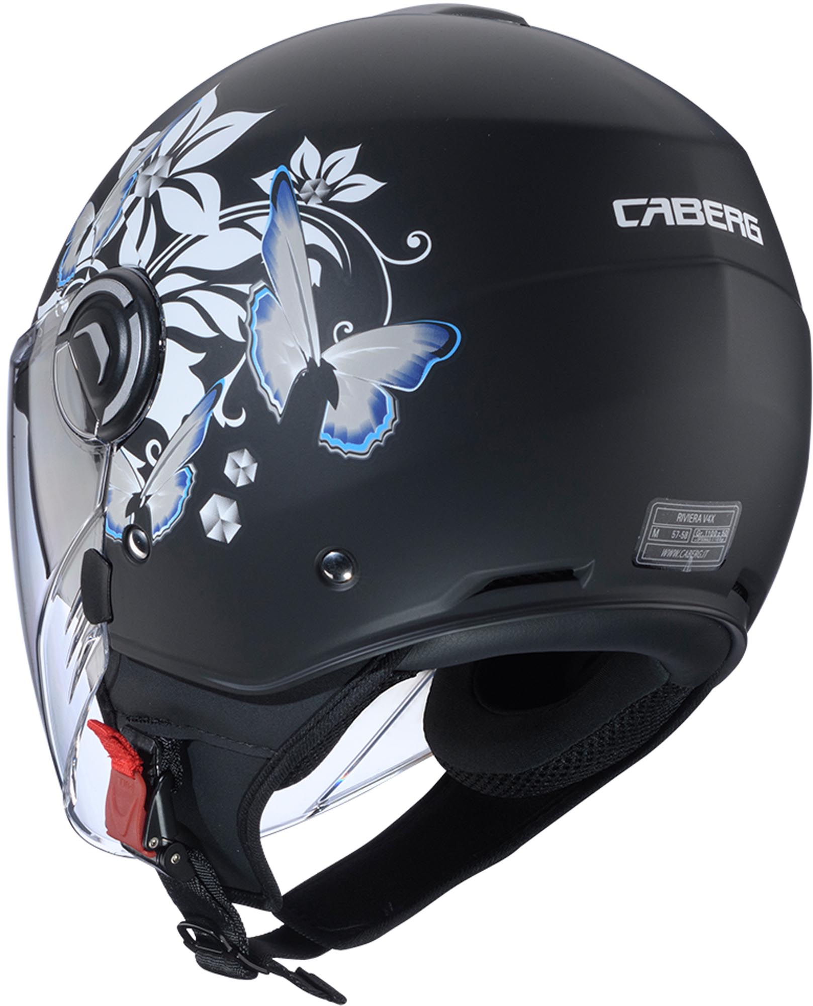 Caberg Riviera V4 X Mia Cască cu reacție Negru mat/gri/alb XXS (51/52) Figura 3
