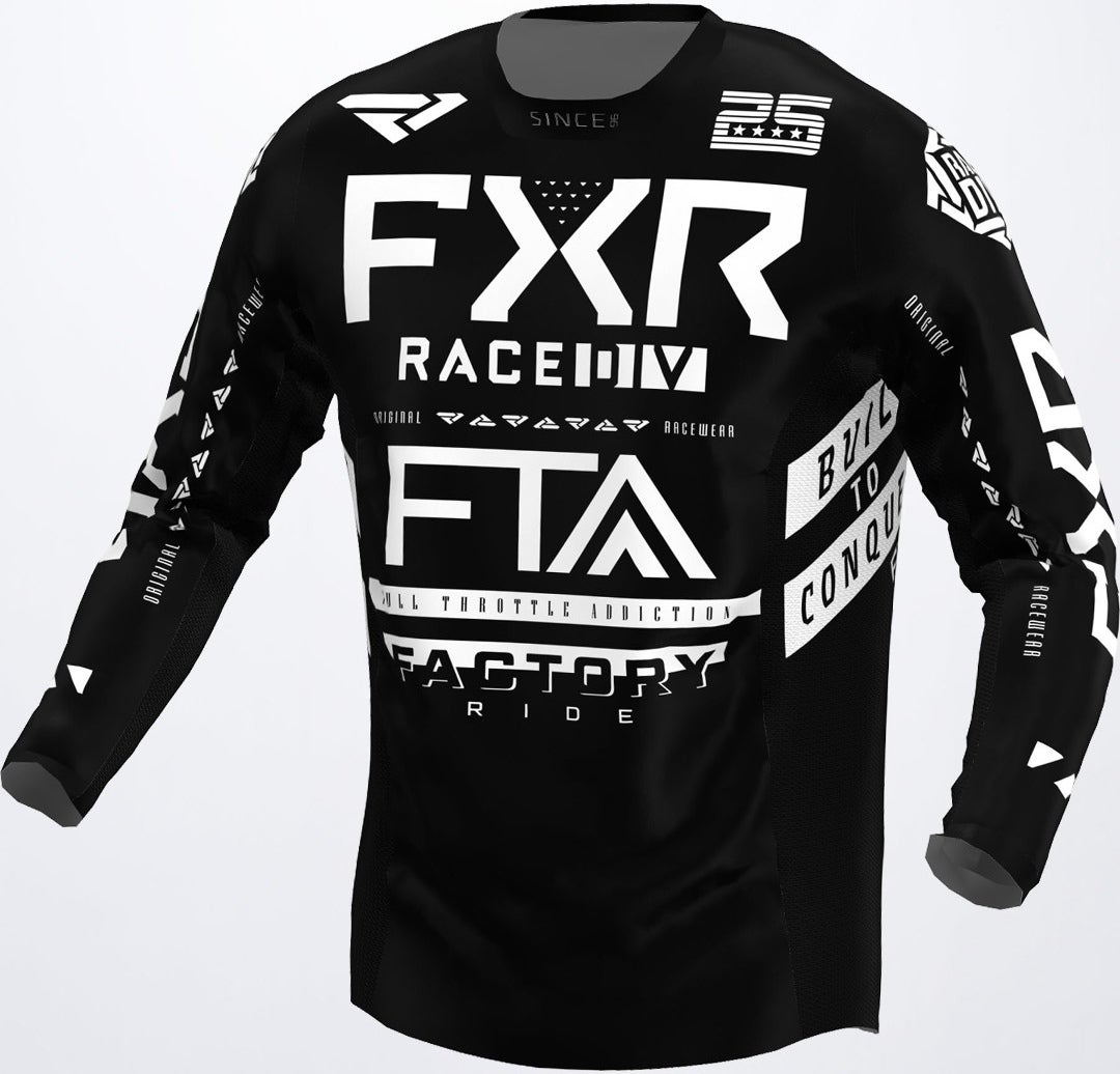 FXR Podium Gladiator Motocross Jersey black/white S Figure 1