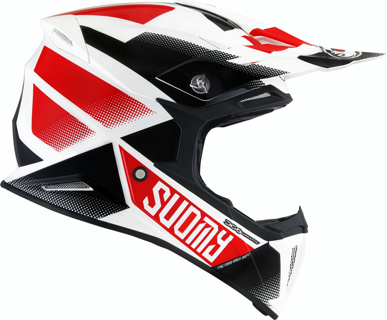 Suomy X-Wing Grip Motocross Helm weiß/schwarz/rot XL Abbildung 5