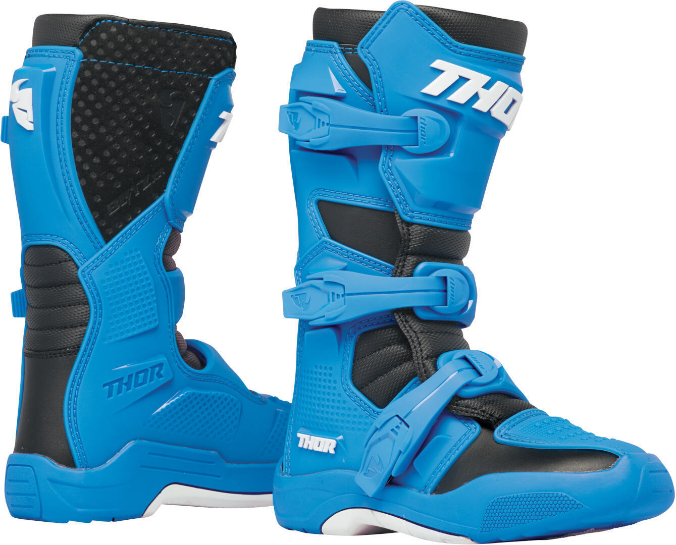 Thor Blitz XR MX Unge Motocross Støvler blå/sort 4 Figur 1