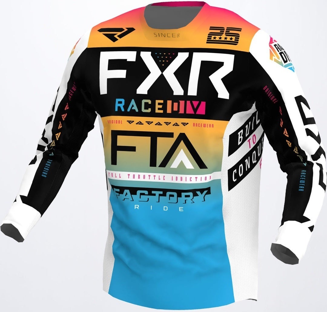 FXR Podium Gladiator Motocross Jersey gelb/schwarz/weiß XL Abbildung 1