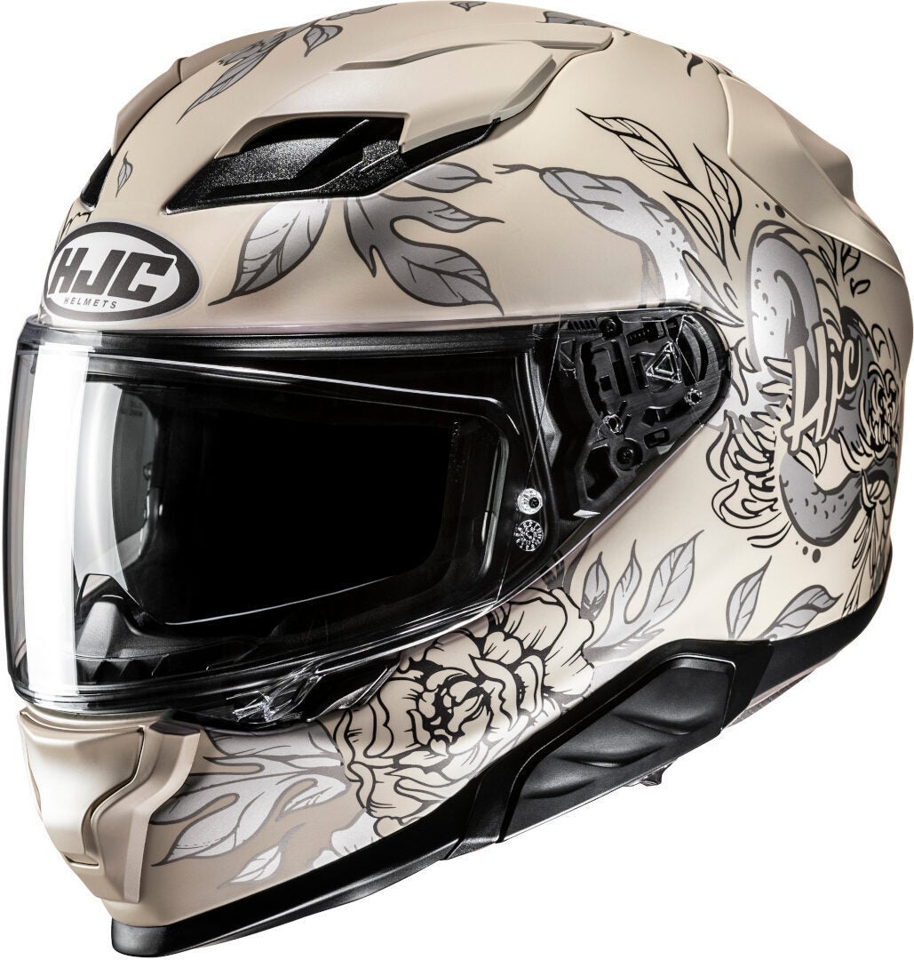 HJC F71 Eliz Casque beige/argent/noir L (58/59) Figure 1