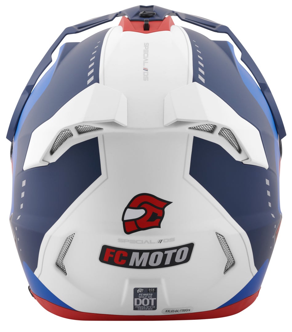FC-Moto Merkur Pro Air Casco Enduro blu/rosso/bianco M Figura 6