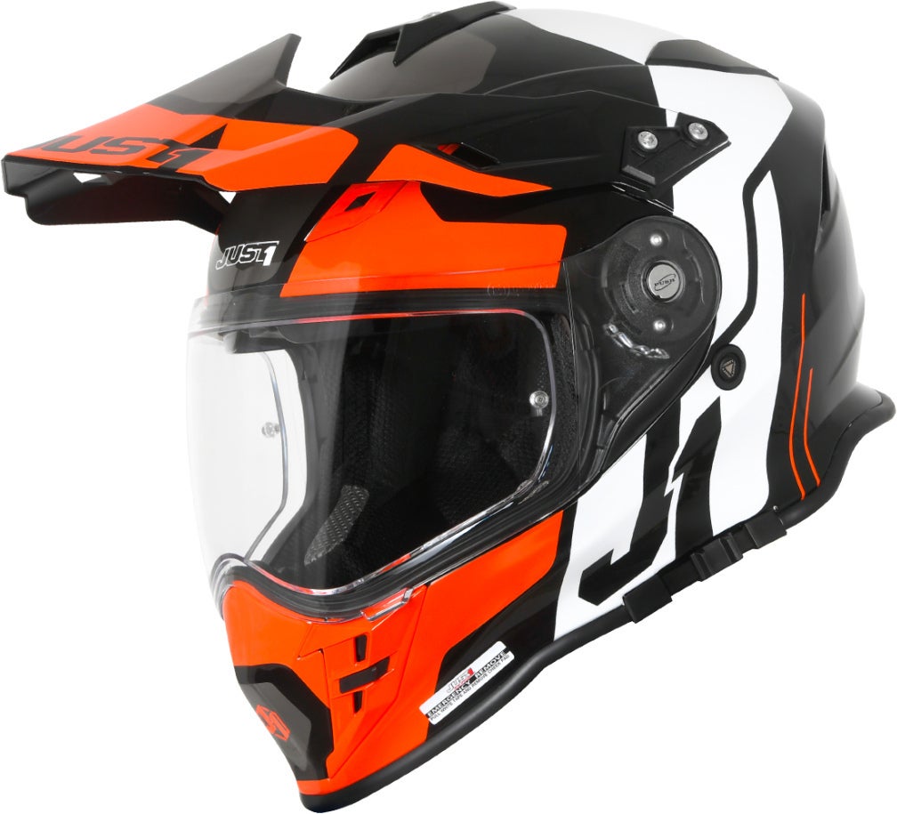 Just1 J34 Pro Tour Motocross hjelm sort/orange L (59/60) Figur 1