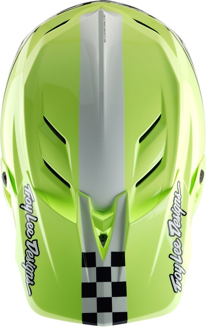 Side view of Troy Lee Designs D4 Mips Fifty-50 Polyacrylite Downhill Helm