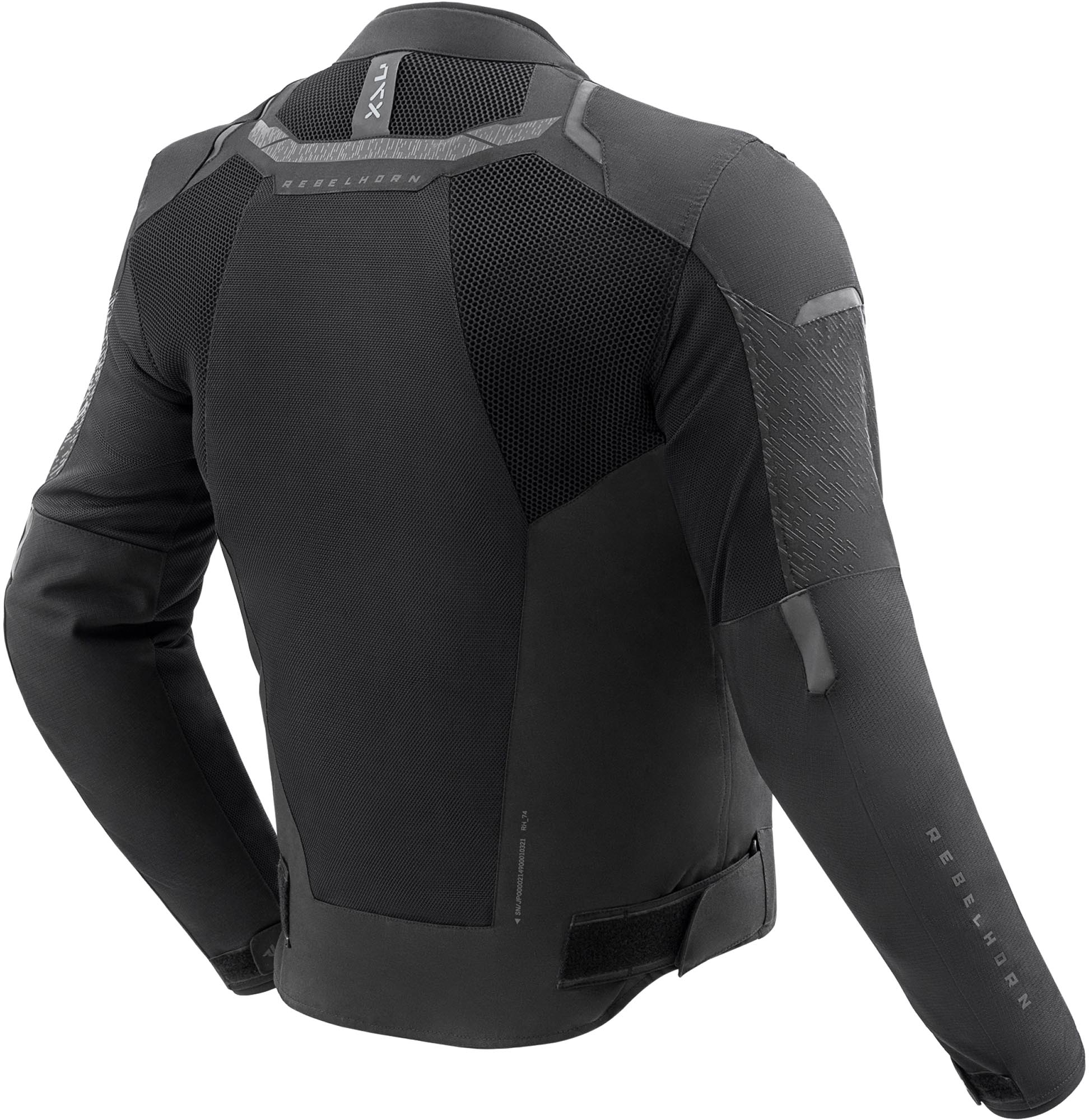 Side view of Rebelhorn Jax waterproof Motorcycle Textile Jacket