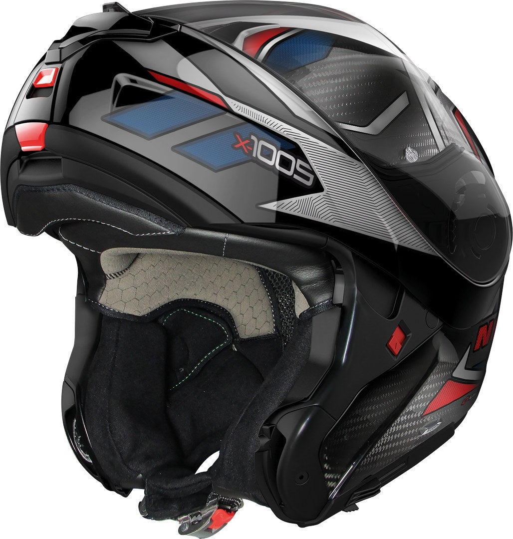 Nolan X-1005 Ultra Carbon Sandglas N-Com Casco nero/rosso/blu XXL (64) Figura 2
